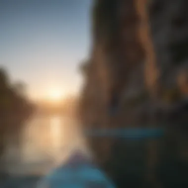 Scenic paddle boarding location ideal for beginners
