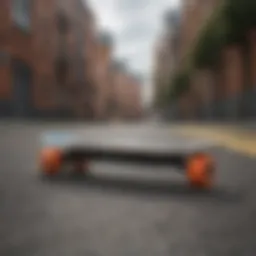 Acton electric skateboard showcasing sleek design and technology