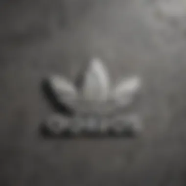 Contemporary Classic: Adidas Logo Tee Minimalist Adidas Logo Tee on Concrete Background