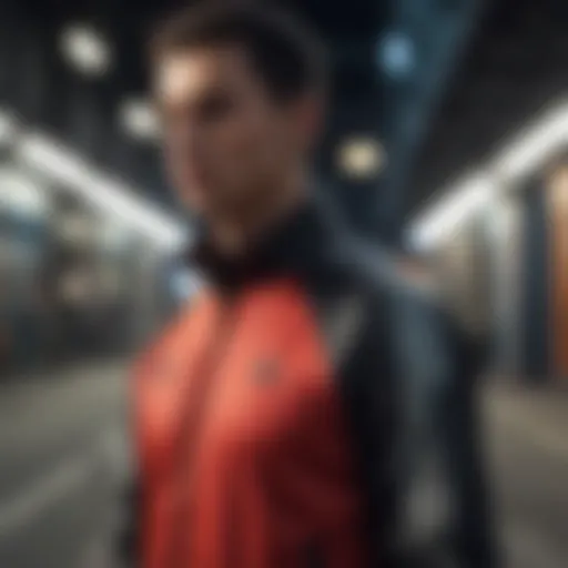 Sleek Adidas Track Jacket in Urban Setting