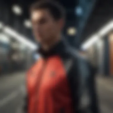 Urban Chic: Adidas Track Jacket Sleek Adidas Track Jacket in Urban Setting