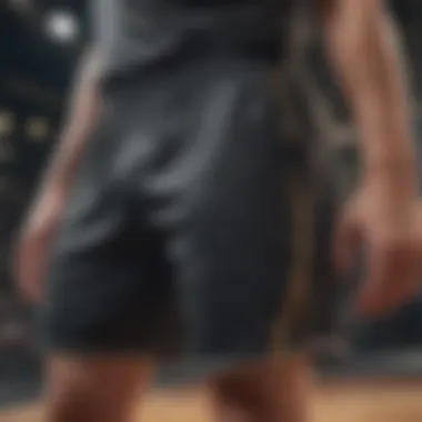 Affordable mesh basketball shorts on display