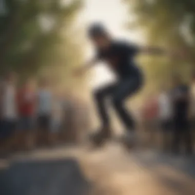 Celebrating the Arbor Skateboarding Community A group of skaters gathered at an Arbor community event, celebrating skate culture.