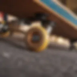 A close-up of an Arbor skateboard showcasing its unique design elements.