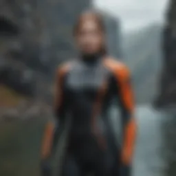 Distributor showcasing avant-garde wetsuit designs