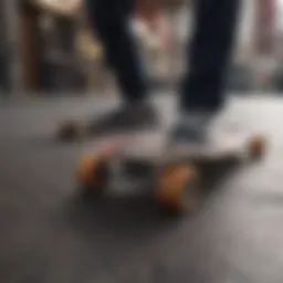 Sleek design of the Backfire mini skateboard showcasing its compact structure