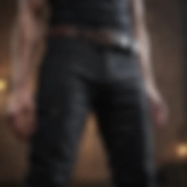 Belted Black Pants for Climbing