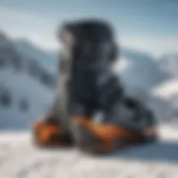 Showcasing the versatility of Burton snowboard bindings on a snowy slope