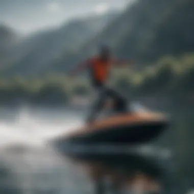 Innovative Hydrofoil Design Dynamic hydrofoil design showcasing innovations for wakeboarding