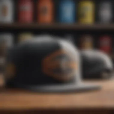 Diverse selection of snapback hats displayed on a trendy website