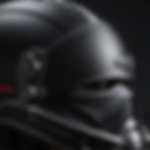 Close-up view of the black Bern helmet showcasing its sleek design and ventilation system