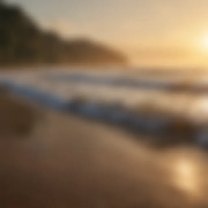 Breathtaking sunrise over the Amazon surf spot