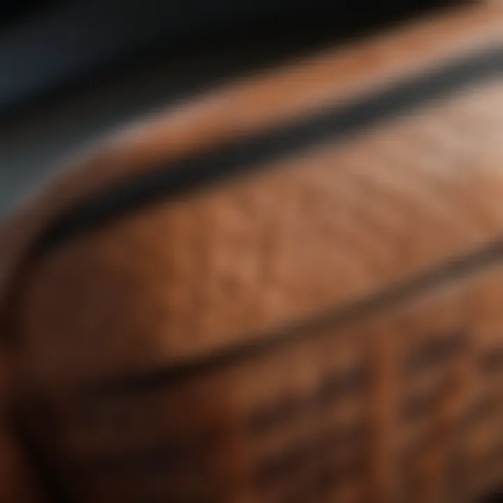 Close-up of durable material and design of a brown checkered fanny pack, highlighting its robust features.