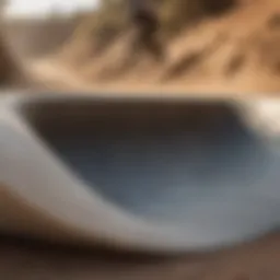 Blueprint of a quarter pipe design
