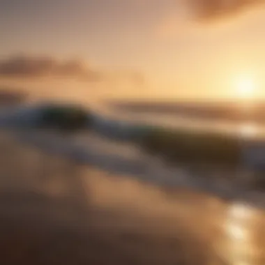 Golden Hour Serenity Majestic Sunset over Ocean Horizon