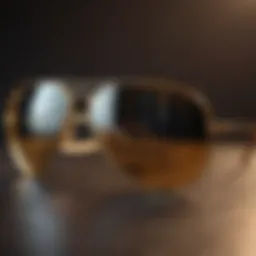 Captivating Reflections of Ray Ban Gold Aviator Eyeglasses