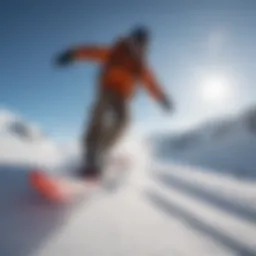 GoPro Max capturing stunning snowboarding action on the slopes