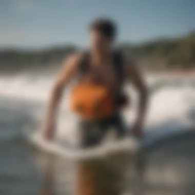 Carhartt Fanny Pack in Action During Surfing