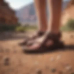 Chaco footwear showcasing its robust design in rugged terrain