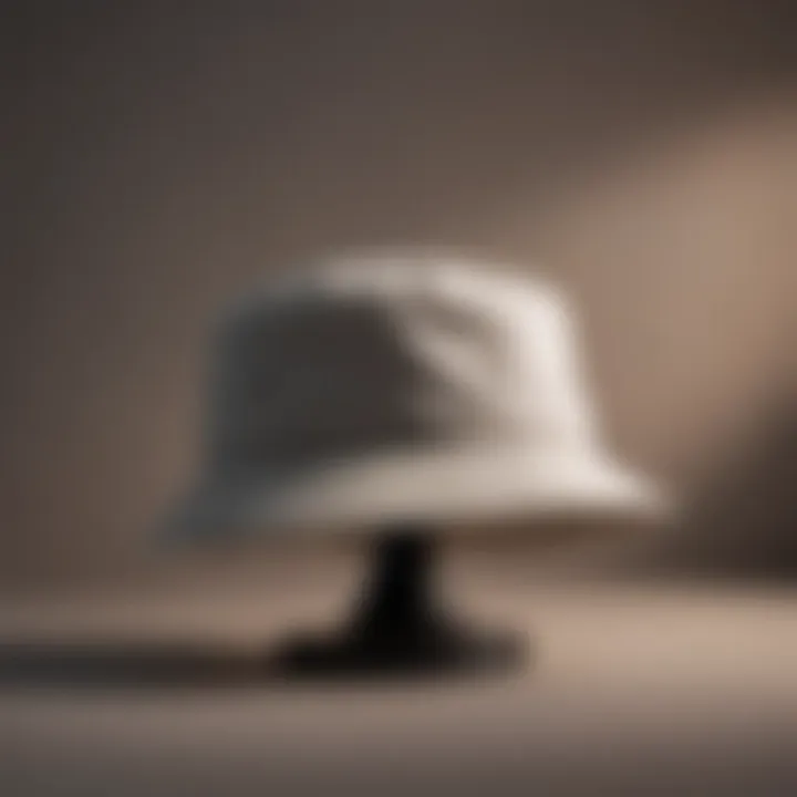 Chic bucket hat in a trendy neutral tone