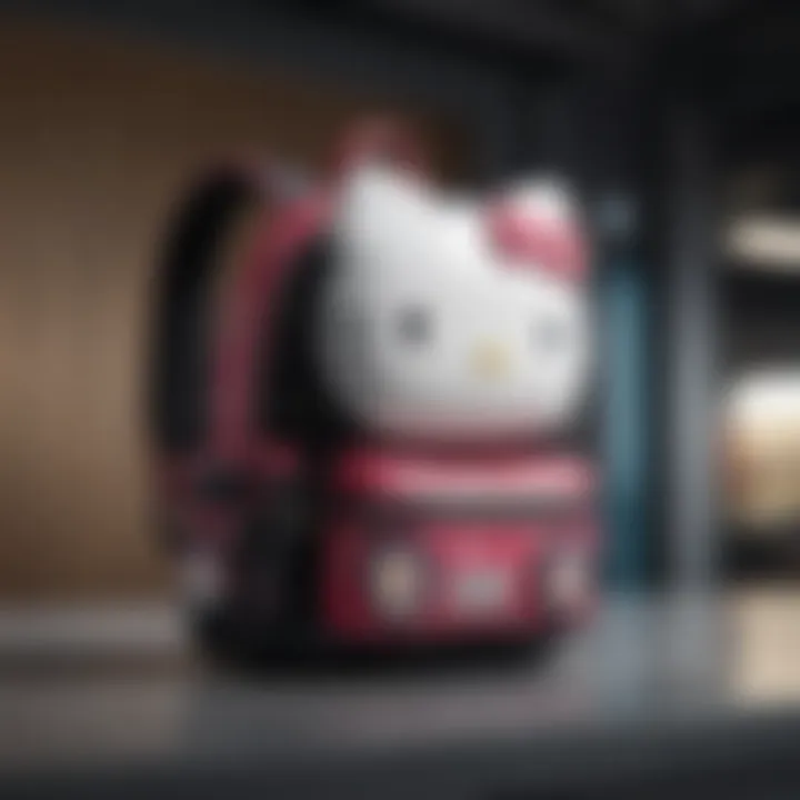 Chic and stylish Herschel Hello Kitty backpack in black