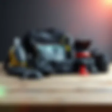 A well-organized kitesurfing kit with all necessary components