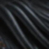 A close-up of various wetsuit materials showcasing their textures and properties.