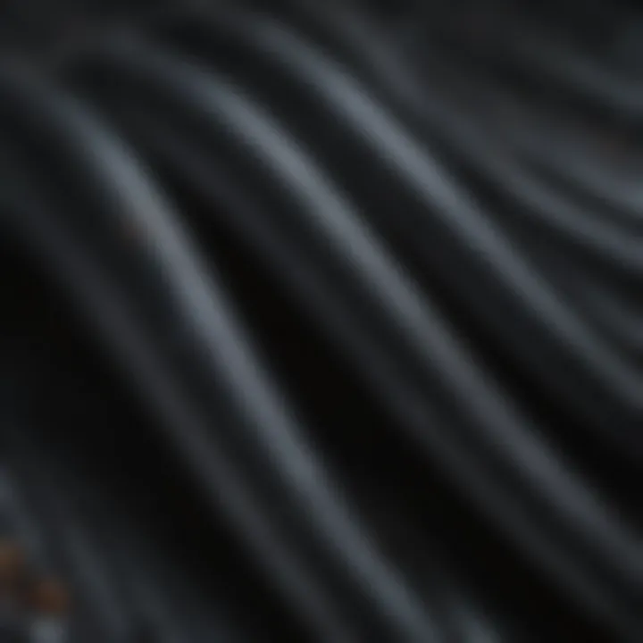 A close-up of various wetsuit materials showcasing their textures and properties.