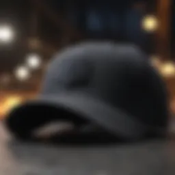 Sophisticated dad hat in black