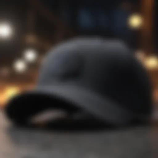 Sophisticated dad hat in black