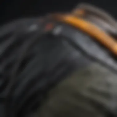 Quality Material in Budget Snowboard Pants Close-up of durable snowboard pants material
