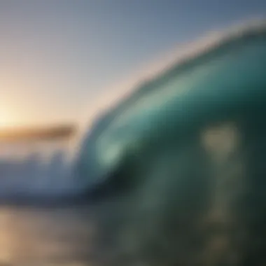 Cresting Wave at El Salvador Surf Hostel Thrilling Wave Cresting at El Salvador Surf Hostel