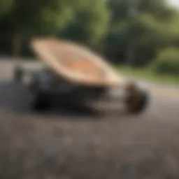 Intricate Longboard Deck Design Detail