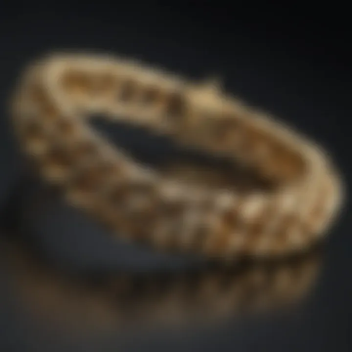 Cultural significance showcased in a stunning gold god Cuban link bracelet