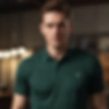 Dark Green Polo Shirt Styled With Tailored Trousers