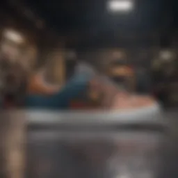 Close-up of DC Shoes wide fit design showcasing innovative style and comfort.