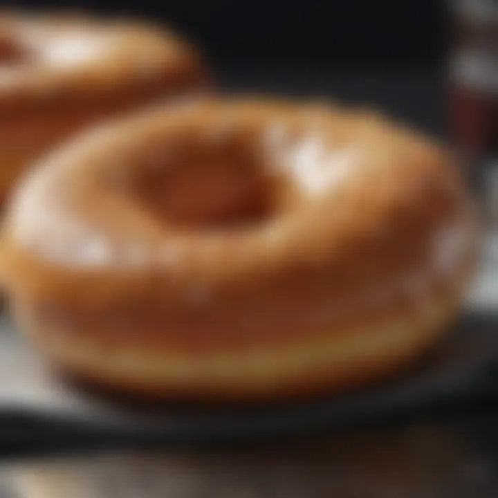Close-up of the durable material of the doughnut fanny pack