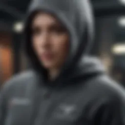 Dynamic fabric technology in lightweight hoodie
