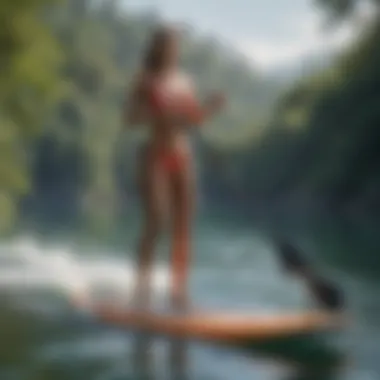Unleashing the Power of Electric Paddleboarding Paddleboarder enjoying an electric-powered ride