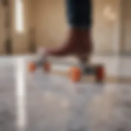 Elegant Skating Board on Marble Surface