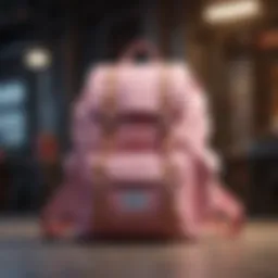 Elegantly Adorned Herschel Pink Backpack