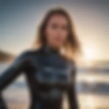 Knowledge is the Key Illustration of empowered female surfer with knowledge