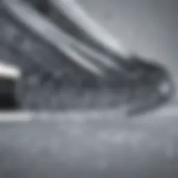 Close-up of a high-performance ice blade showcasing precision design