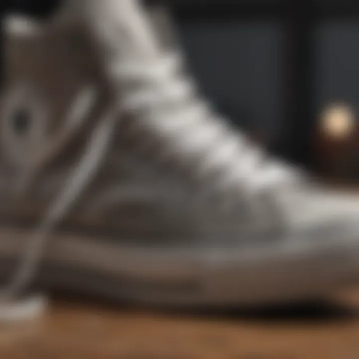 Cleaning and care instructions for all-grey Chuck Taylors