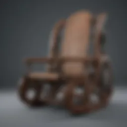 A close-up view of the Arbor Draft Rocker's unique design features.