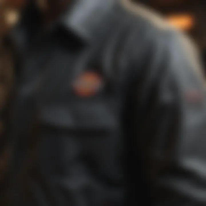 Dickies Jacket Fabric Texture