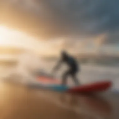 Aerodynamic Innovation An innovative kite board showcasing advanced aerodynamic features