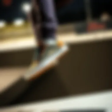 Athlete performing a trick wearing Etnies footwear