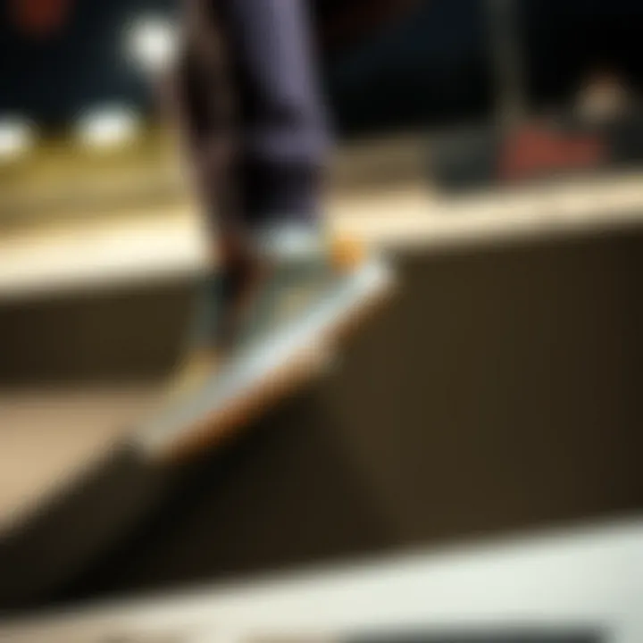 Athlete performing a trick wearing Etnies footwear