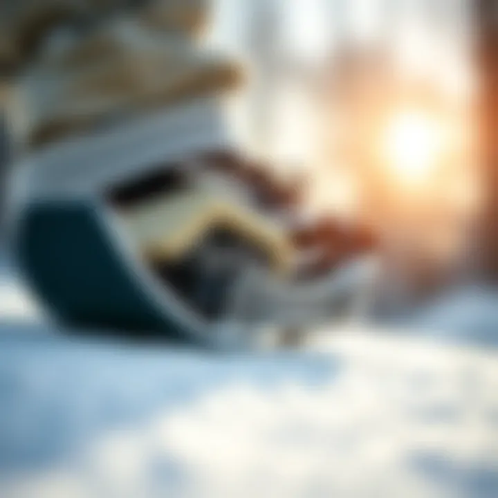 Close-up of innovative design features of Burton Step On